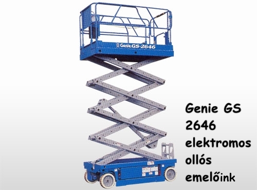 Genie GS 2646 elektromos ollós emelő 